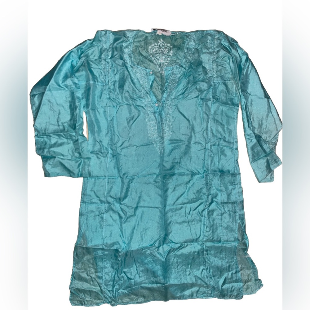 PHELGYE 100% Silk India Tunic Top